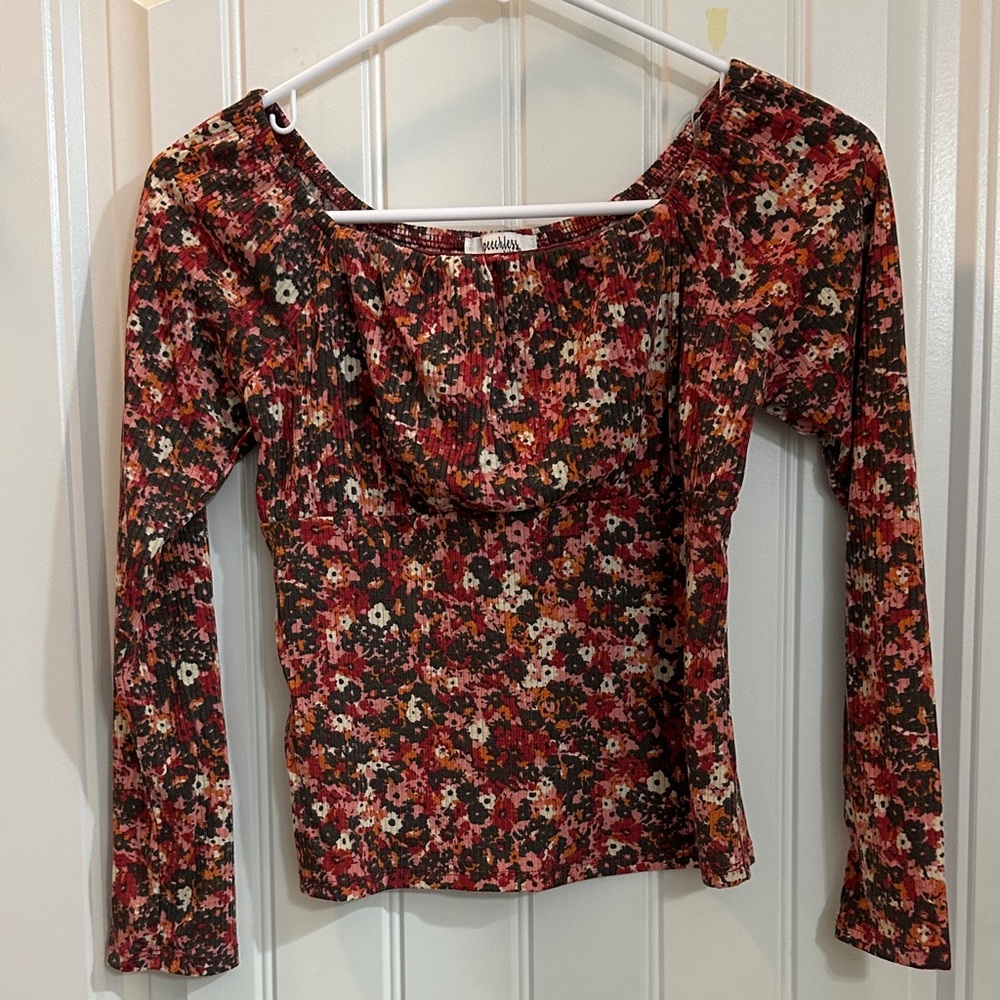 Speechless Multicolor Floral Blouse